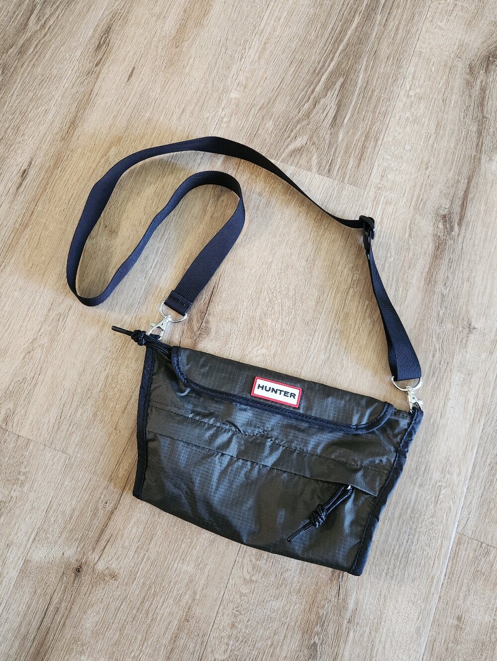 Hunter Dark Olive Green Gray Original Packable Crossbody Purse